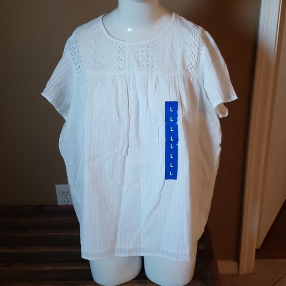 Ella Moss Tops - NWT Ella Moss cap sleeve blouse (0335)